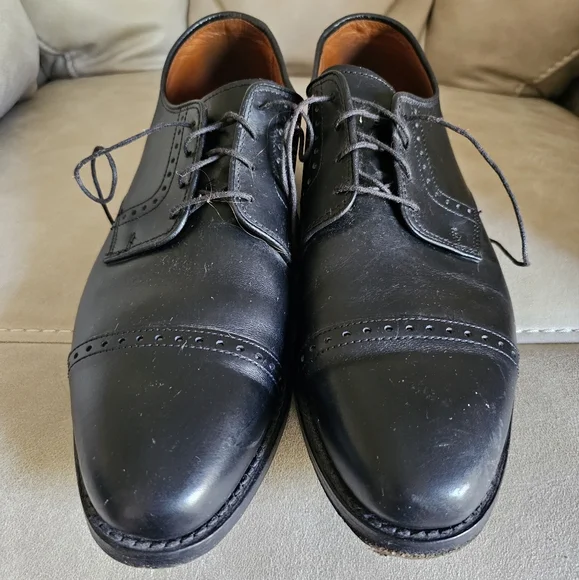 Allen Edmonds Clifton black leather Oxford Dress shoes size 10 - Picture 3 of 10